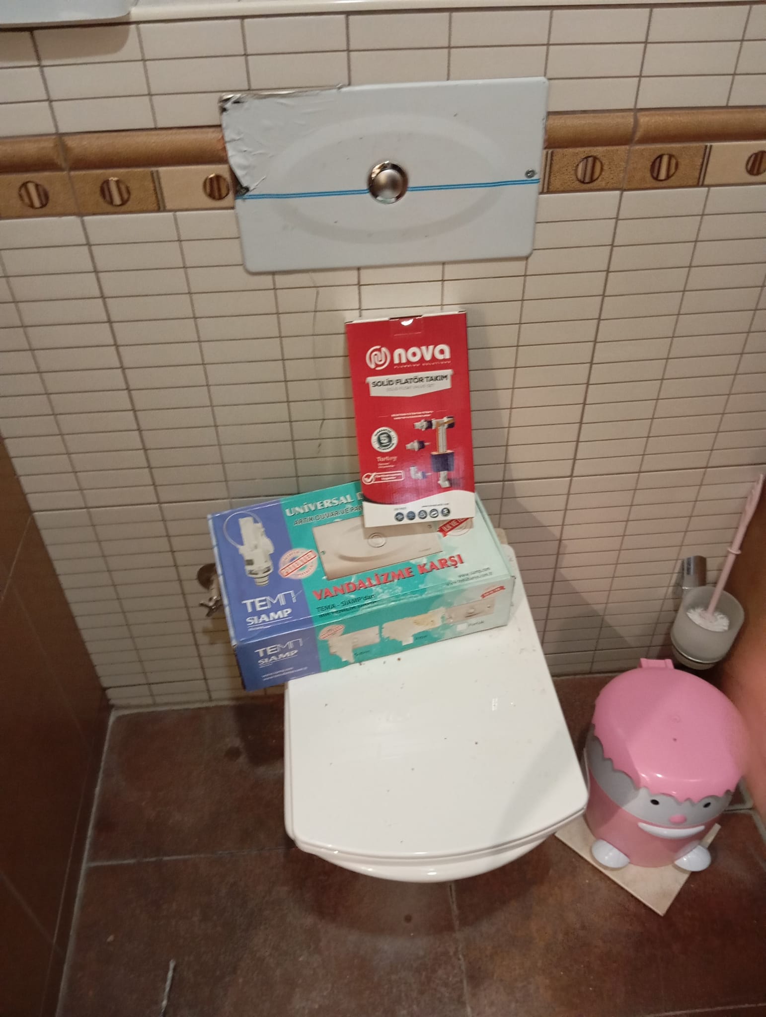 Gider hattında tıkanıklık kameralı görüntüleme